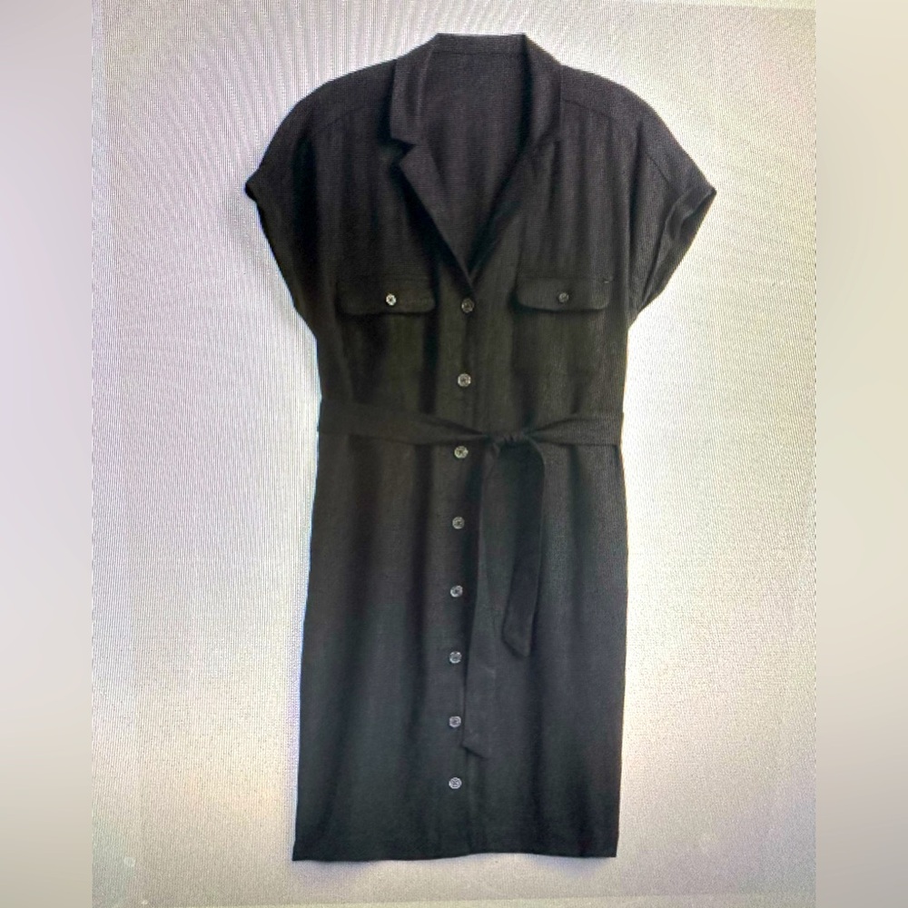 Old Navy linen blend utility tie-belt shirt dress, size XXL, NWT